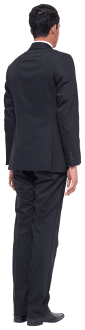 Businessman Turning Back in Suit Transparent Background