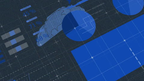 Animated Financial Data Visualization with Graphs and Charts