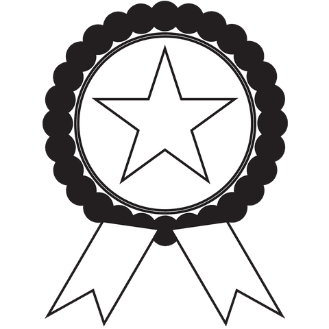 Transparent Star Badge with Ribbons Illustration - Download Free Stock Videos Pikwizard.com