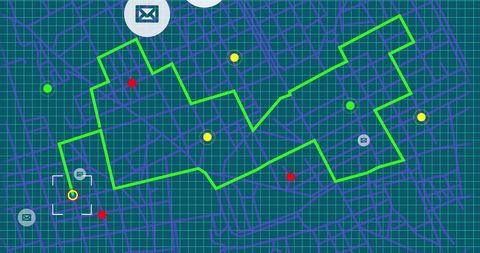 Futuristic Data Mapping and Connectivity with Email Icons - Download Free Stock Images Pikwizard.com