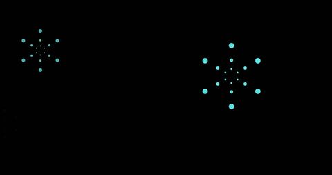 Blue Fireworks Exploding Against Black Background - Download Free Stock Images Pikwizard.com