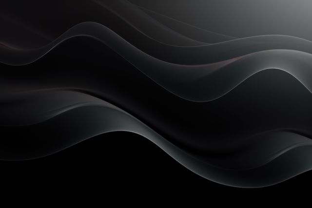 Abstract background showing flowing, dark wavy lines with a gradient effect. Suitable for use in graphic design projects, luxury branding, modern artwork, website headers, and digital wallpapers.