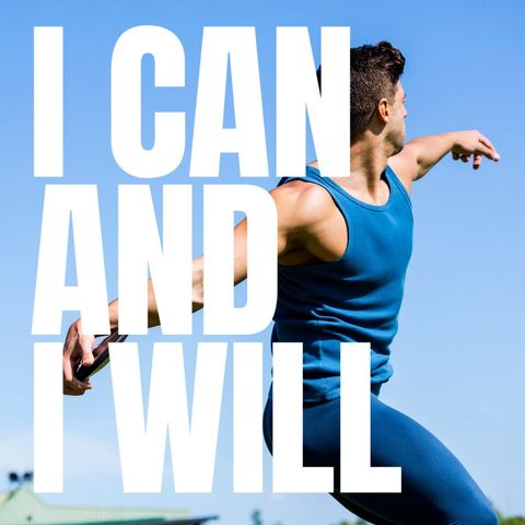 Inspirational Fitness Motivation Runner with Motivational Text - Download Free Stock Templates Pikwizard.com