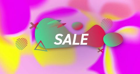 Vibrant Abstract Sale Announcement Design - Download Free Stock Images Pikwizard.com