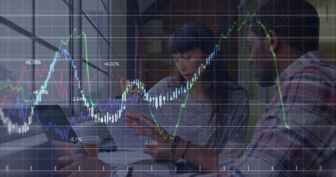 Diverse Coworkers Analyzing Financial Growth Charts - Download Free Stock Images Pikwizard.com