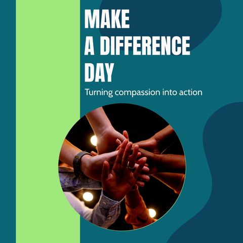 Make a Difference Day: Diverse Hands Joining in Unity - Download Free Stock Templates Pikwizard.com