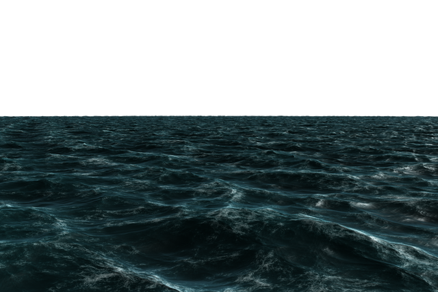 Digital Illustration of Sea Waves on Transparent Background, Nature and Danger Concept - Download Free Stock Videos Pikwizard.com