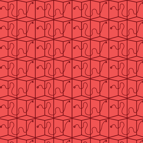 transparent geometric boxes with dotted lines on red background - Download Free Stock Videos Pikwizard.com