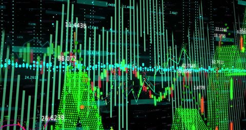 Dynamic Digital Stock Market Data Visualization - Download Free Stock Images Pikwizard.com