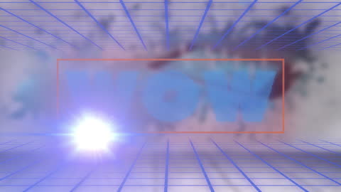 Futuristic Digital Grid with Vibrant Light