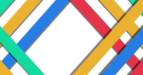 Colorful Geometric Shapes Aligned on White Background - Download Free Stock Images Pikwizard.com