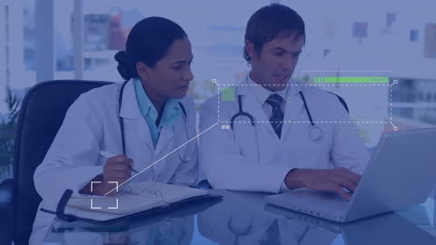 Doctors Analyzing Data for Medical Innovation