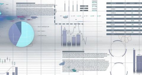 Complex Financial Data Visualization with Analytics Overlay - Download Free Stock Images Pikwizard.com