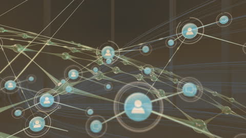 Digital Networking Illustrating Global Connectivity and Data Interaction