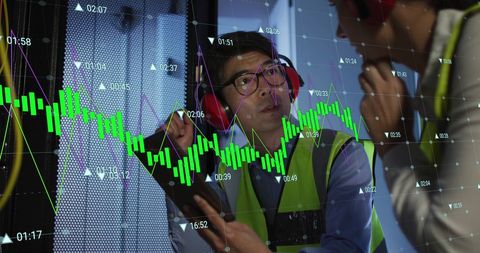 Engineer Analyzing Digital Data Chart in Server Room - Download Free Stock Images Pikwizard.com