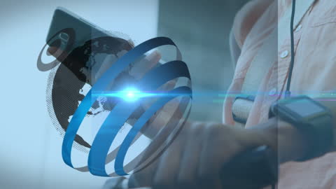 Digital Connectivity Concept with Smartphone and Global Network