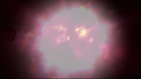 Abstract Cosmic Explosion with Vibrant Tones