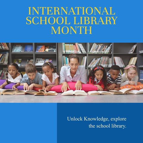 Celebrating International School Library Month with Curious Young Readers - Download Free Stock Templates Pikwizard.com