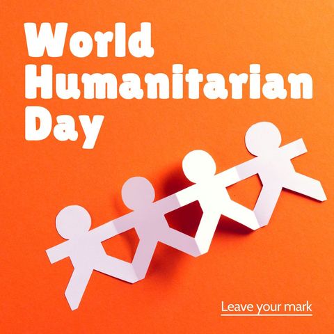 World Humanitarian Day Celebration with Paperchain Figures - Download Free Stock Templates Pikwizard.com