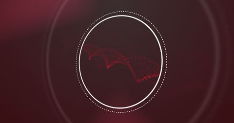 Abstract 3D Red DNA Strand with Particle Visualization - Download Free Stock Images Pikwizard.com