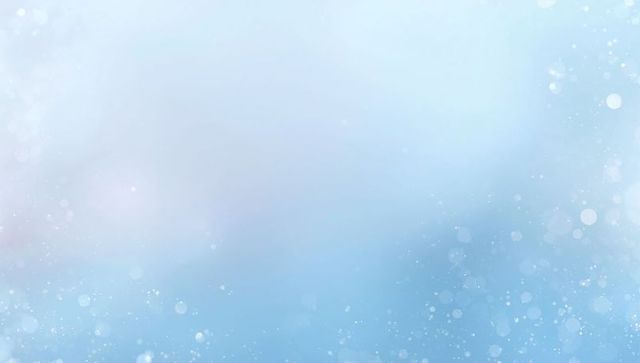 Ethereal Blue Bokeh Gradient Background with Soft Light Orbs, Particles and Sparkle