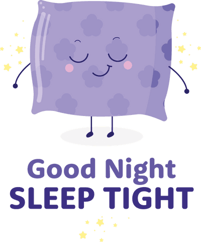 good night pillow cartoon with sleep tight message on transparent background - Download Free Stock Videos Pikwizard.com