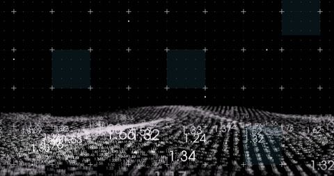 Abstract Digital Landscape with Binary Code Patterns - Download Free Stock Images Pikwizard.com