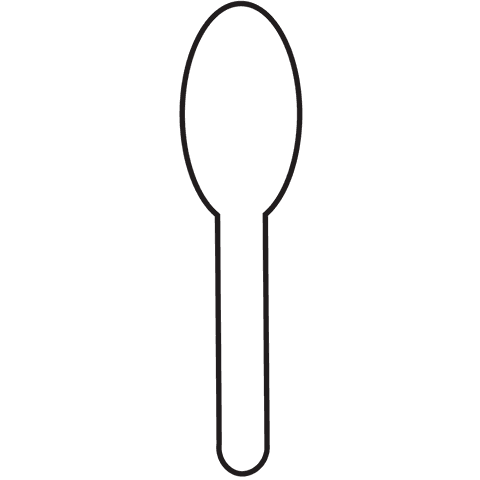 spoon symbol icon on transparent background - Download Free Stock Videos Pikwizard.com