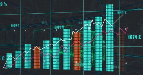 Digital financial analytics and currency visualization interface
