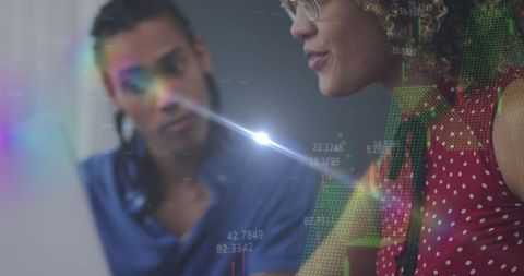 Analyzing Data on Screen: Young Biracial Professionals