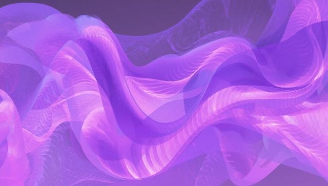 Vibrant Abstract Ribbons in Flowing Purple Hues
