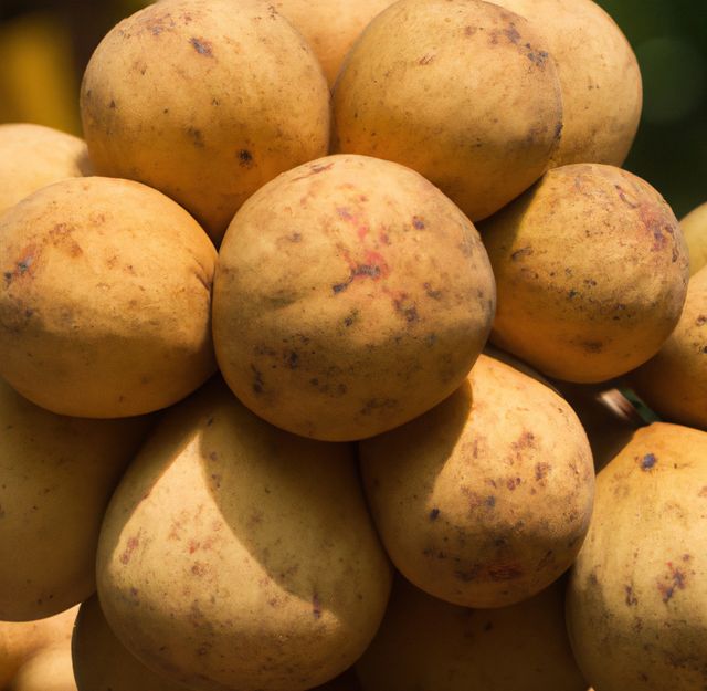 Image of close up of multiple ripe monk fruits on sunny day - Download Free Stock Photos Pikwizard.com