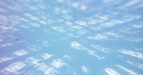 Digital Math Equations on Abstract Blue Background - Download Free Stock Images Pikwizard.com