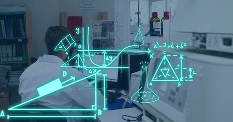 Scientist Analyzing Computational Data in Laboratory - Download Free Stock Images Pikwizard.com