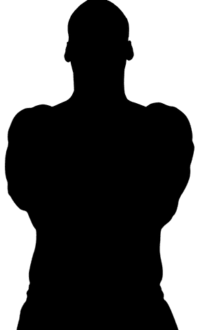 silhouette of fit male athlete in dynamic pose on transparent background - Download Free Stock Videos Pikwizard.com