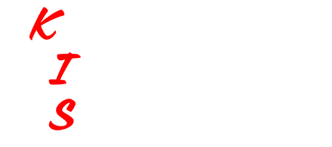 Motivational transparent text keep it simple png on white background