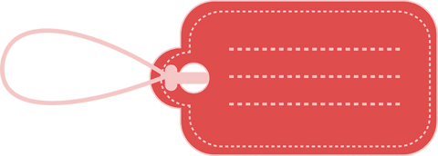 Red Label with Slotted Lines on Transparent Background - Download Free Stock Videos Pikwizard.com