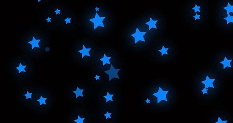 Glowing Blue Stars in Night Sky Concept - Download Free Stock Images Pikwizard.com