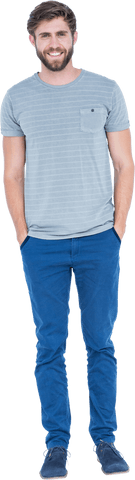 happy caucasian man in casual outfit on transparent background - Download Free Stock Videos Pikwizard.com