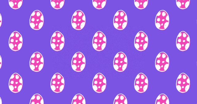 Seamless Easter Egg Pattern Animation on Bright Purple - Download Free Stock Images Pikwizard.com