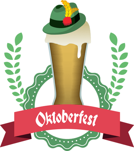 Oktoberfest Concept Glass Beer on Transparent Background