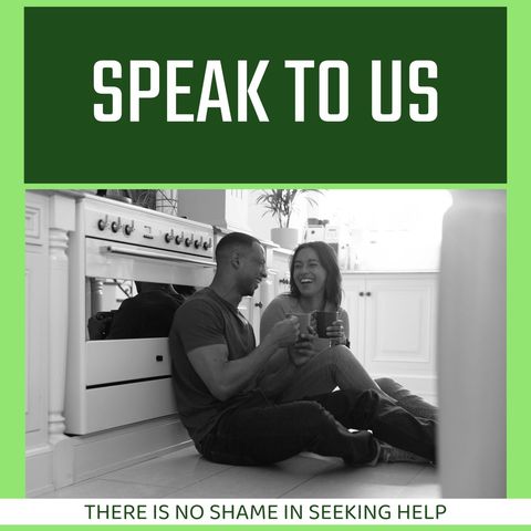couple sharing encouragement over coffee in bright modern kitchen - Download Free Stock Templates Pikwizard.com