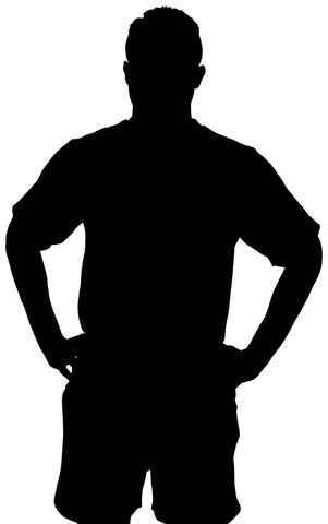 silhouette of man standing with hands on hips on transparent background - Download Free Stock Videos Pikwizard.com