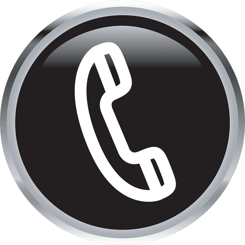 Transparent Phone Icon on Circular Button - Download Free Stock Videos Pikwizard.com