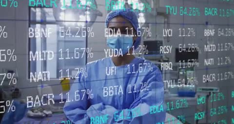 Surgeon with Augmented Reality Data in Operating Room