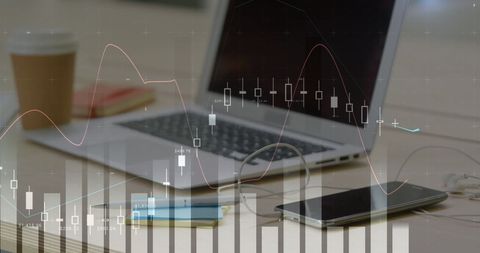 Graphical Data Analytics with Modern Workspace Background - Download Free Stock Images Pikwizard.com