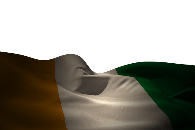 Transparent Ivory Coast Flag on Waving Fabric - Download Free Stock Videos Pikwizard.com