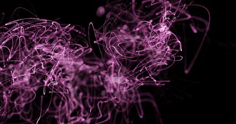 Hypnotic Flow of Pink Light Trails on Black Background - Download Free Stock Images Pikwizard.com