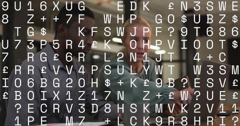 Multiracial Team Analyzing Complex Data in Dynamic Office Environment