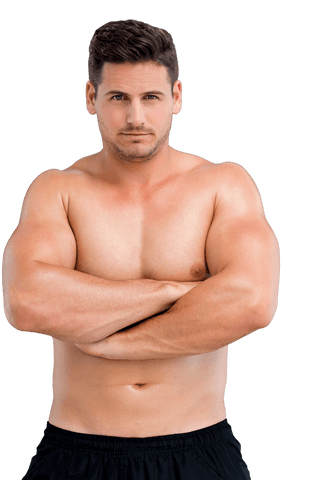 Athletic Shirtless Caucasian Man on Transparent Background Showing Muscular Physique - Download Free Stock Videos Pikwizard.com